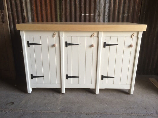 Freestanding Triple Cupboard /Sideboard -  Handmade Rustic Storage