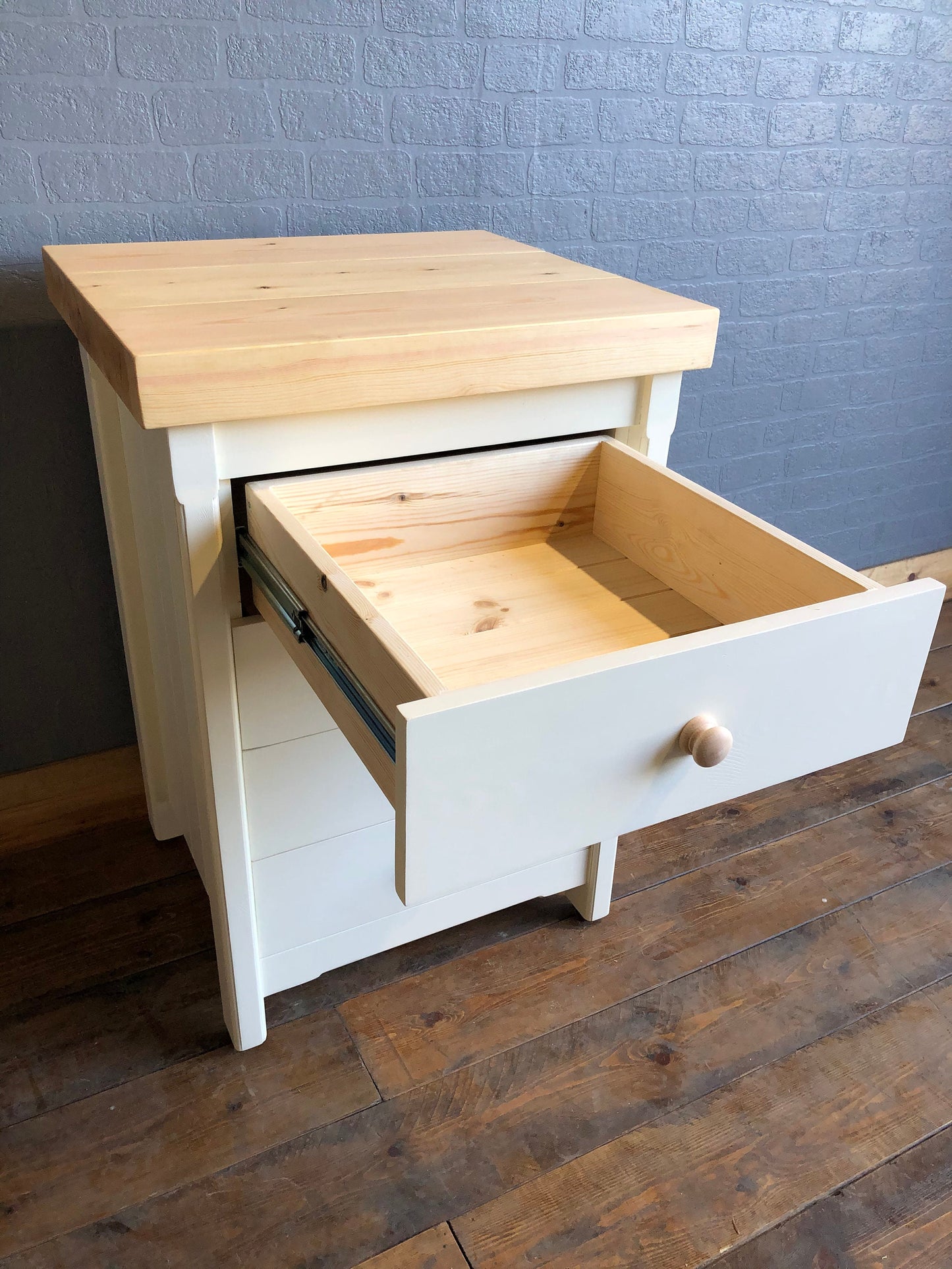 Freestanding Drawer Unit with Pine Top - Kitchen / Utility / Bedroom Drawers - Handmade Rustic Furniture