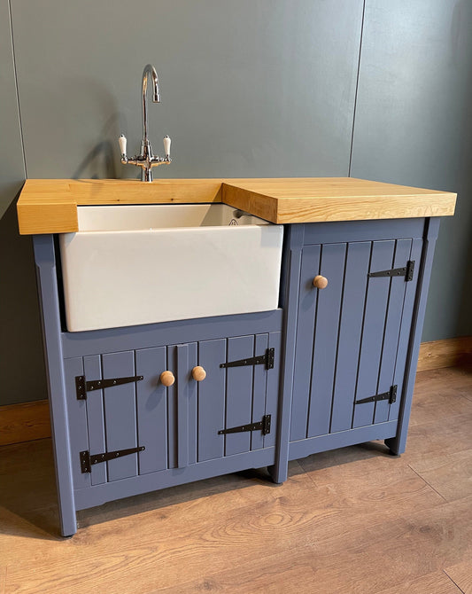 Freestanding Farmhouse / Country Belfast Butler Sink Unit With Cupboard